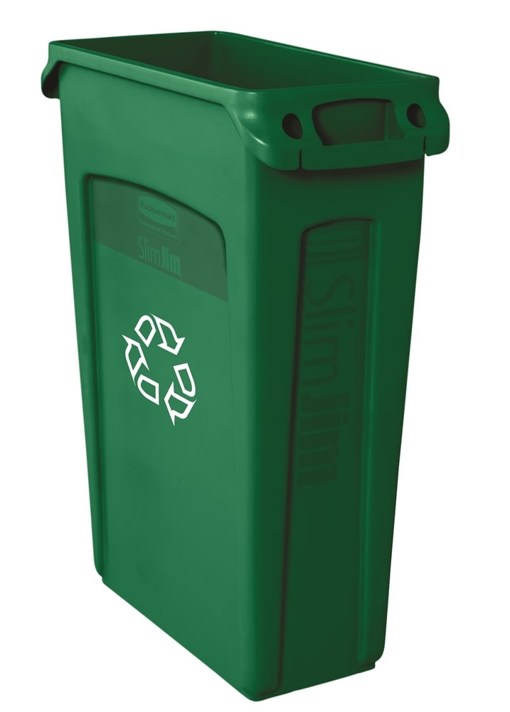 GuestSupply US | Rubbermaid Vented Slim Jim 23 Gallon Recycling